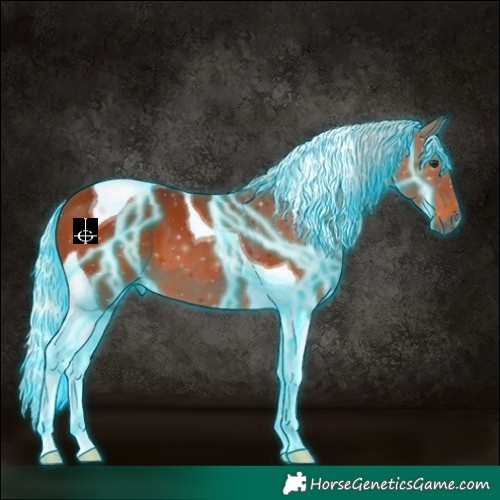Horse Color:Thunderstruck Silver Bay Tobiano 