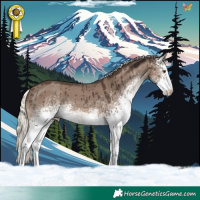 Horse Color:White Spotted Liver Red Dun Mushroom Brindle 