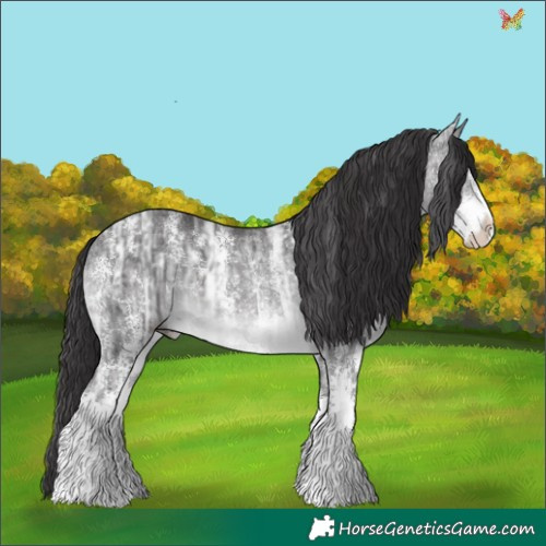 Horse Color:Platinum Buckskin Ice Sabino 