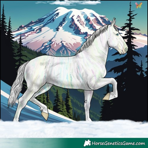 Horse Color:Platinum Silver Sable Cream Champagne Ice Pearl Sabino Tobiano 