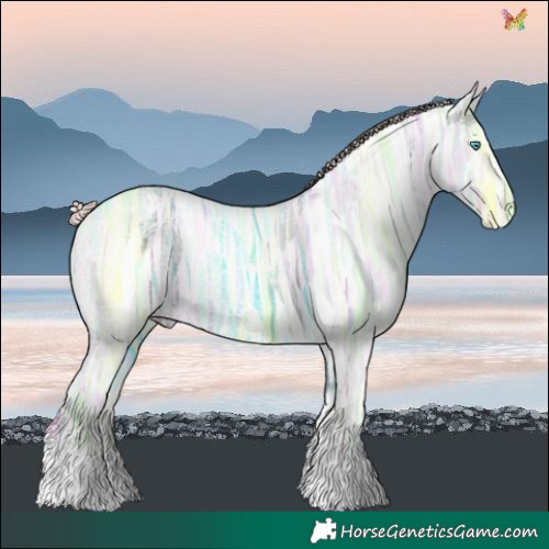 Horse Color:Platinum Chocolate Sable Cream Champagne Ice Pearl Dun Sabino Tobiano 