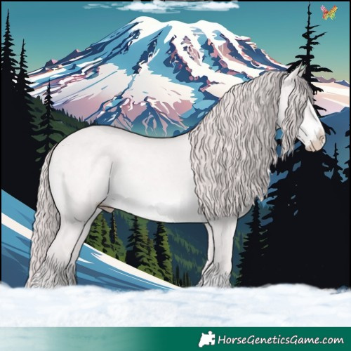 Horse Color:Platinum Perlino Dun 