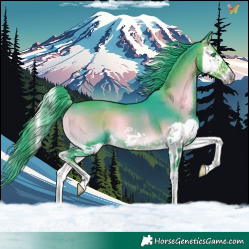 Horse Color:Watercolor Liver Red Onyx Splash 