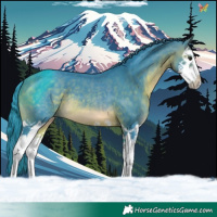 Horse Color:Watercolor Brown Splash