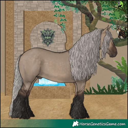 Horse Color:Silver Brown Dun 