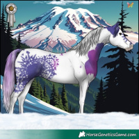 Horse Color:Watercolor Black Splash Tobiano