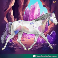 Horse Color:Watercolor Brown Onyx Splash Tobiano 