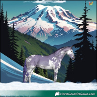 Horse Color:Watercolor Brown Dun Splash Tobiano 
