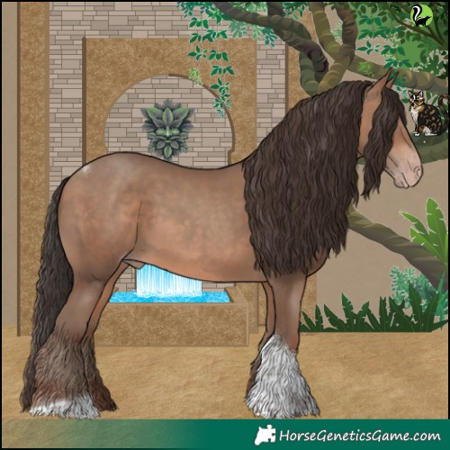 Horse Color:Sable Champagne Tobiano 