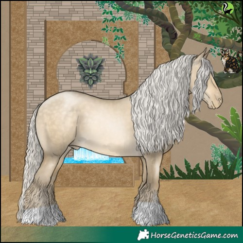 Horse Color:Silver Buckskin Pearl Dun 