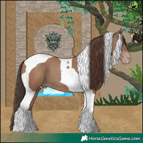 Horse Color:Classic Champagne Tobiano 
