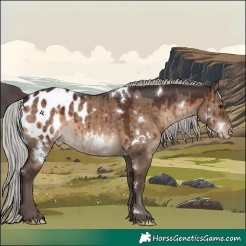 Horse Color:White Spotted Silver Brown Dun Appaloosa Brindle 