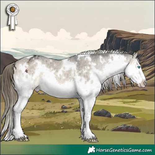 Horse Color:White Spotted Buckskin Dun Splash Appaloosa Brindle 