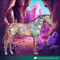 Horse Color:Amber Champagne Ice Sabino Splash Tobiano Appaloosa 