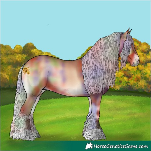 Horse Color:Nacre Silver Bay Onyx 