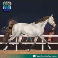 Horse Color:Buckskin Roan Dun Varnish 