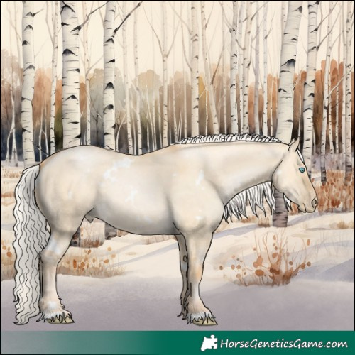 Horse Color:White Spotted Silver Buckskin Pearl Dun 