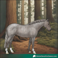 Horse Color:Silver Blue Roan 