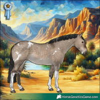 Horse Color:White Spotted Brown Dun Tobiano Rabicano 