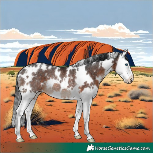 Horse Color:White Spotted Brown Splash Rabicano 