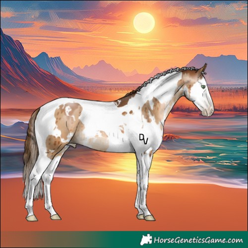 Horse Color:Gray White Spotted Bay Pearl Dun Splash Tobiano Appaloosa Brindle 