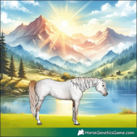 Horse Color:Gray Chestnut Tobiano