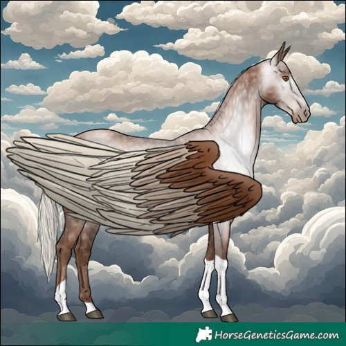 Horse Color:Gray Silver Black Pearl Tobiano