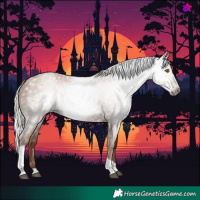 Horse Color:Gray Silver Black Pearl Tobiano 