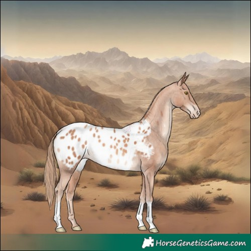 Horse Color:Gold Champagne Appaloosa 