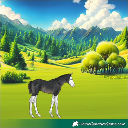 Horse Color:Black Splash 