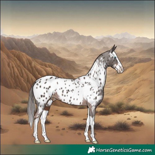 Horse Color:Liver Chestnut Splash Appaloosa 
