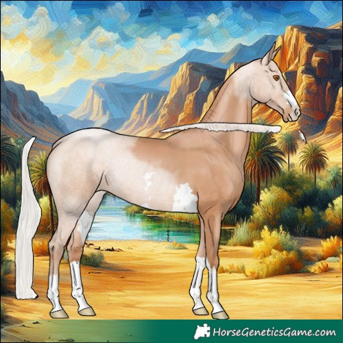 Horse Color:Silver Black Pearl 