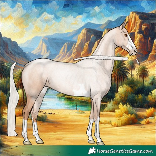 Horse Color:Silver Black Pearl 