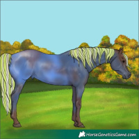 Horse Color:Painted Silver Black 