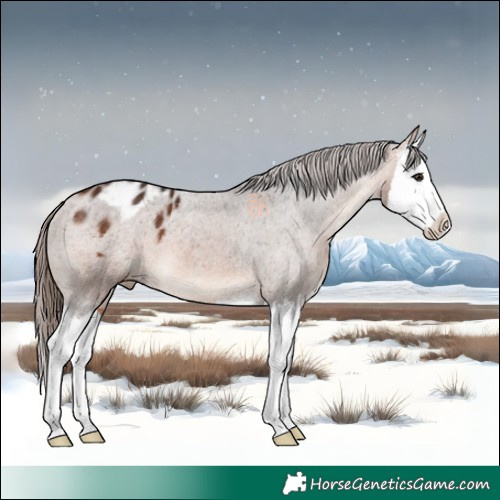 Horse Color:Bay Splash Appaloosa 