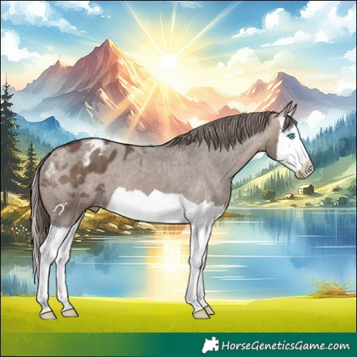 Horse Color:Bay Dun Splash Appaloosa