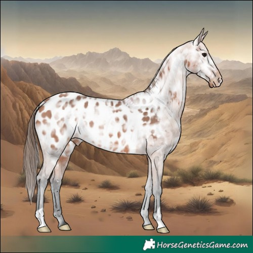 Horse Color:Bay Ice Appaloosa Rabicano 