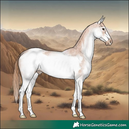 Horse Color:White Spotted Chestnut Frame Appaloosa