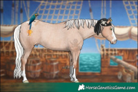 Horse Color:Silver Sable Champagne Varnish Rabicano 
