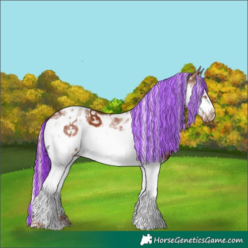 Horse Color:Painted Chestnut Ice Splash Tobiano Frame 
