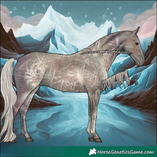 Horse Color:Silver Black Ice 
