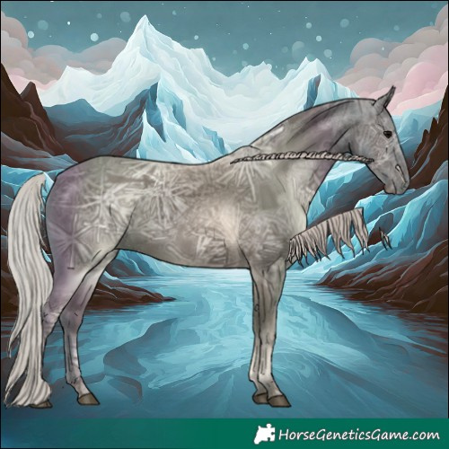 Horse Color:Silver Black Ice 