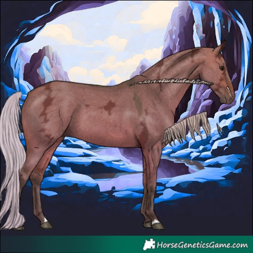 Horse Color:Silver Brown Ice Dun 