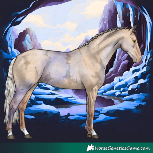 Horse Color:Silver Brown Ice Pearl Dun 