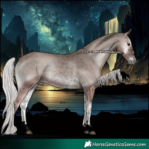 Horse Color:Void Platinum Silver Blue Onyx 