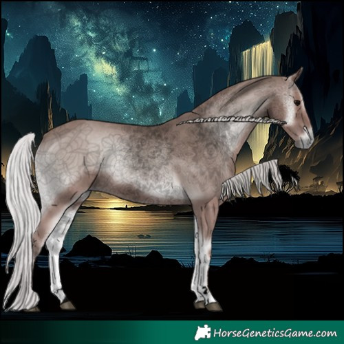 Horse Color:Void Platinum Silver Blue Onyx 