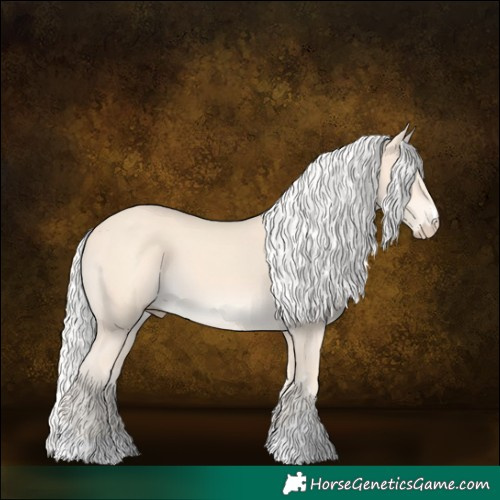 Horse Color:Silver Perlino 