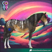 Horse Color:Powder White Buckskin
