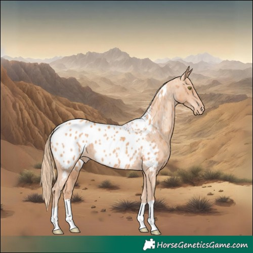Horse Color:Gold Champagne Appaloosa