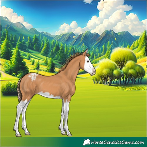 Horse Color:Chestnut Splash Appaloosa 